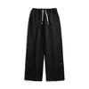 Pantalones deportivos divididos de pecho pesado para hombre, estilo americano retro de gran tamaño, pantalones de ambiente urbano, pantalones casuales de inmersión