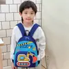 Escavadeira de Desenho Animado Mochila Escolar Infantil Jardim de Infância Meninos e Meninas Mochila Leve para Meninos Bebê Saída Mochila de Lazer Nova