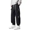 Comércio Exterior Outono e Inverno Nova Moda Calça de Ferramentas Solta Versátil Masculina Casual à Prova de Vento Quente