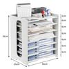 Caja de almacenamiento de archivos, archivador de escritorio, marco de archivo de oficina, carpeta, organizador de papel, soporte de datos vertical, suministros de oficina