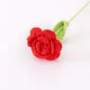 Flores de Crochê Feitas à Mão, Flores Rosa, Flores de Crochê Prontas, Rosas Viradas, Flores de Tricô no Atacado, Barracas de Primavera