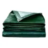 Lona Verde Plateada Lona Engrosada Protección Solar e Impermeable Lona Exterior para Camión Lona Protectora Solar y de Aislamiento Térmico Industrial Resistente al Desgaste