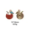 Colgantes Serie Frutas de Verano Fresa Manzana Plátano Accesorios de Joyería DIY de Aleación Colgante de Llavero Transfronterizo