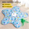 Brinquedo de cobertor de caça para gatos, brinquedo pentagrama giratório automático, vara de provocação para gatos autossuficiente para alívio do tédio, cobertura interativa de esconde-esconde para animais de estimação