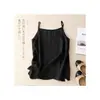 Gangazo: Camisola de lino de alta calidad para mujer, holgada y ligera, top sin mangas de algodón y lino con cuello en V