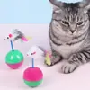 Suministros para Mascotas al por Mayor Transfronterizo Sonido de Arena y Piedra Peluche Ratón Tumbler Educativo Interactivo Auto-Placer Juguete para Gato