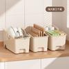 Caja de Almacenamiento Nueva de 25 Años Almacenamiento Moderno de Cocina Diseño de Asa con Ruedas PP Beige Gabinete Caja de Almacenamiento para Tapas de Ollas