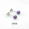 F136 Titanio Ao Bao Arete Clavo Ópalo Oreja Hueso Clavo Integrado Hebilla Mariposa Cuerpo Aleación de Titanio G23 Joyería para Perforación Labio Clavo