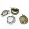 Zhongfan Aleación Gema del Tiempo Luna Base Giratoria de Doble Cara 18.25mm Accesorios de Joyería DIY Estilo Tiktok Transfronterizo