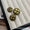 Botões de Metal com Malha Convexa para Terno Casaco de Lã Tricotado Botões Decorativos Simples e Versáteis Costurados à Mão