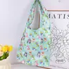 Nueva Bolsa de Pañales con Estampado de Dibujos Animados Gran Capacidad Bolsa de Compras para Supermercado Grande Linda Perro Yugui Práctica Bolsa de Protección Ambiental