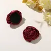 Estilo delicado cetim tridimensional botão de rosa DIY retrô luxo leve alta qualidade acessórios de vestido broche acessórios de cabelo enfeites