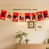 Banderas de Decoración para el Día Nacional y el Festival del Medio Otoño para Tiendas, Ventanas de Centros Comerciales, Joyerías, Montaje de Escenas de Jardín de Infancia, Decoraciones Colgantes y Guirnaldas