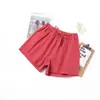 Populares Comercio Exterior Holgados Frescos Seda Algodón Crepé Talla Grande Estudiante Deportivos Casuales Pantalones Cortos Pantalones de Pierna Ancha para Mujer Estilo Japonés y Coreano Casual