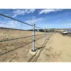 Guarda-corpo de cabo de aço galvanizado a quente, barreira de cabo flexível para áreas cênicas montanhosas no exterior e proteção contra colisão em rodovias.