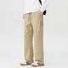 Ropa para Hombre Fengshe / Pantalones Casuales para Hombre 2026 Primavera y Otoño Nuevos Pantalones Largos Rectos Sueltos Pantalones de Chándal de Pierna Ancha con Caída Deportiva