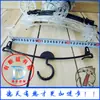 Yiwu al por mayor plástico con clip percha interior antideslizante sujetador estante para lencería tienda de lencería exhibición