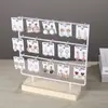 Soporte de Madera Maciza y Hierro para Colgar Pendientes Exhibidor de Joyería para Pendientes Ganchos para Pendientes Soporte de Joyería de Cartulina