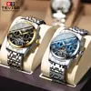 Reloj de hombre de la marca suiza TEVISE, reloj de moda para hombre, reloj mecánico multifuncional, resistente al agua, reloj famoso.