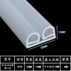Tira de silicona en forma de E para horno de vapor, horno de almacenamiento en frío, caucho de silicona en forma de 9, resistente a ácidos y álcalis, resistente a altas temperaturas, tira de sellado de silicona en forma de P