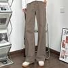 Jeans Vintage Marrón Maillard para Hombre y Mujer Estilo Americano High Street Combinan con Todo Casual Nicho cleanfit Pantalones Rectos