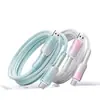 Cable de datos de carga súper rápida de 65w con degradado de cristal de hielo pd27w para Android Huawei tipoc Cable de carga Apple