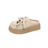 Novos Sapatos Birkenstock Outono e Inverno 2026 Estilo Coreano Ins Estudante Feminina Preguiçoso Sapatos Casuais com Solado Grosso Aumento de Altura Loafers Estilo de Rua
