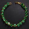 AliExpress nueva tobillera de circón verde temperamento de lujo europeo y americano cadena de tobillo completa de diamantes accesorios de playa tobillera