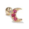 Aretes de la Serie de Circonitas Coloridas Europeas y Americanas Transfronterizas Aretes de Moda Creativos Aretes Nicho Lujo Ligero Uñas para Hueso de la Oreja para Mujer Venta al por Mayor