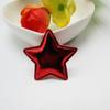 Pegatinas de tela de estrella de cinco puntas de PVC brillante estilo coreano, repujado ultrasónico hecho a mano, accesorios para el cabello, material para tocados
