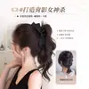 Peruca de Rabo de Cavalo para Mulheres, Presilha de Laço Artificial Natural, Rabo de Cavalo Cacheado, Volume de Cabelo Fofo, Peruca de Topo Craniano Alto, Rabo de Cavalo Trançado