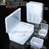 Caja de plástico transparente para accesorios de somier, caja de almacenamiento para piezas de baterías, caja de clasificación de herramientas