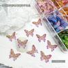 Nova Fantasia Elf Color Borboleta Broca de Unhas DIY Decoração Nail Wear Armadura Acessórios para o Cabelo Brincos Acessórios de Resina