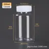 Botella de Plástico Transparente con Boca Ancha y Junta de Bambú, Botella de Boca Ancha, 80/150/250/300 ml, Tapa de Rosca, Botella Dosificadora Sellada con Junta de Bambú