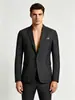 2026 Nuevo Blazer de Moda para Hombre de Comercio Exterior, Estilo Coreano Moda Juvenil Casual Bloque de Color Ajustado Traje de Botón Único para Hombres