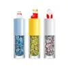 Carnaval Navideño Transfronterizo Gel de Lentejuelas Decoración de Dibujos Animados Escamas de Brillo de Colores Gel para Maquillaje Corporal y Facial Maquillaje en Gel