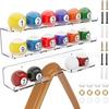 Suporte de armazenamento de sinuca em acrílico transparente simples American British snooker bola acessórios suporte de exibição de parede