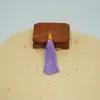 Anel de puxar 8cm tampa de fio dourado borla pingente de borla bola de parafuso leque marcador de página orelha pendurada acessórios de joia atacado