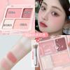 Ming Xizhi Paleta de Contorno de Quatro Cores Blush Paleta de Blush Rouge Multifuncional Blush Paleta Iluminadora Paleta de Iluminação Transfronteiriça