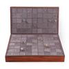 Baisheng Nuevo Mostrador de Madera Hecho a Medida Pallet para Exhibición de Anillos Salón de Exhibición Pallet para Ver Anillos Franela de Alta Gama Bandeja para Anillos Multiposición Personalización