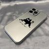 Funda Simple Bullet Flying Cat para iPhone16Pro Apple 13/14/12/11 Electrochapada Suave