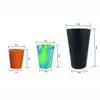 Taza de Silicona de Color Mixto Más Vendida en Amazon 160 oz Grado Alimenticio Portátil para Viajes al Aire Libre Resistente a Caídas Resistente a Altas Temperaturas Taza de Agua de Silicona