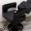 Cadeira de Cabeleireiro Reclinável para Uso em Salão, Cadeira de Corte de Cabelo em Aço Inoxidável, Cadeira de Corte de Cabelo Simples Ajustável para Barbearia para Permanente e Coloração