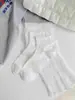 Meias de Seda de Amora com Borda Franzida para Mulheres, Meias Curtas Sem Costura para Primavera e Verão, Meias de Cano Médio Resistentes ao Odor e Absorventes de Suor, Meias Zhuji