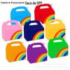 DD186 Amazon colorido arco-íris vermelho laranja amarelo verde azul roxo rosa festa presente doce portátil caixa de papelão