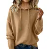 25 Años de Amazon Europeos y Americanos Otoño e Invierno Nuevas Prendas de Punto de Color Puro para Mujer Prendas de Punto con Capucha Suéteres de Abrigo