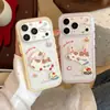 Funda Colorida Gato de Fiesta para iPhone 17 iPhone 18 Pro Dibujos Animados 3D Protección Completa del Borde 15/16