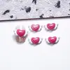 Decorações de Arte para Unhas Desenho de Doces, Acessórios de Unha 3D Fofos, Bolo de Coração Temático de Comida, Acessórios de Unha Vestíveis de Laço