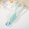 Chaveiro de cordão para celular com combinação de cores, capa simples e curta para celular, corda universal para pendurar, chaveiro criativo para chave de carro, anéis, ornamentos