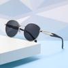 Nuevas Gafas de Sol de Fotografía Callejera de Celebridad de Internet para Mujeres, de Alta Gama, que Muestran el Rostro, Gafas de Sol Pequeñas, Gafas de Sol de Moda Ins Transfronteriza con Montura Redonda